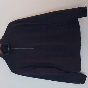 Ministry of Supply 1/4 Zip Pullover Sweater Heather Blue Two Pockets Size Medium